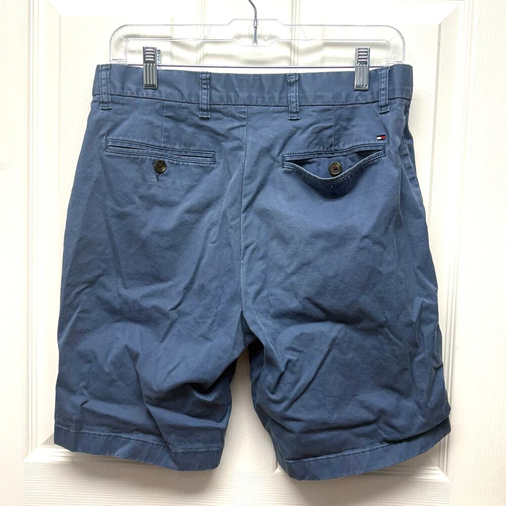 Tommy Hilfiger Shorts, Blue Cotton Stretch, Chinos, Men's Size 30 - Picture 2 of 4